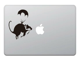 カインドストア MacBook Air/Pro 11 / 13インチ マックブック ステッカー シール パラシュート ラット バンクシー Parachute Rat Banksy M592X