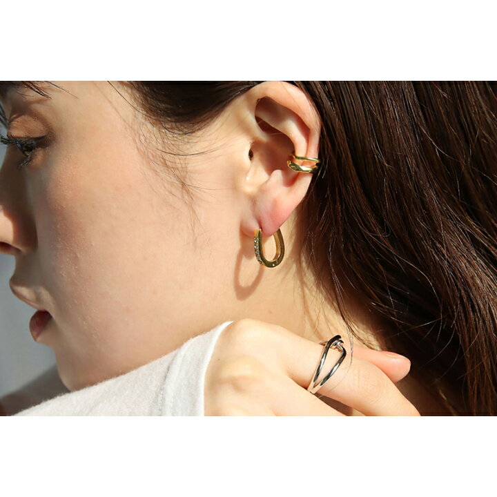 楽天市場】ピアス キュービックジルコニアラウンドハグピアス 18k 