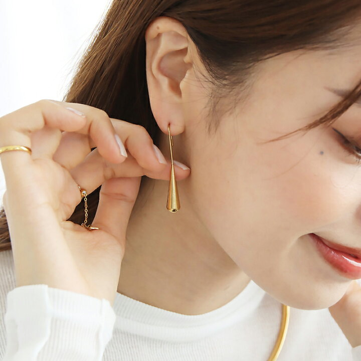 楽天市場】＼MAX30%OFFクーポン有／ピアス ドロップロングピアス 