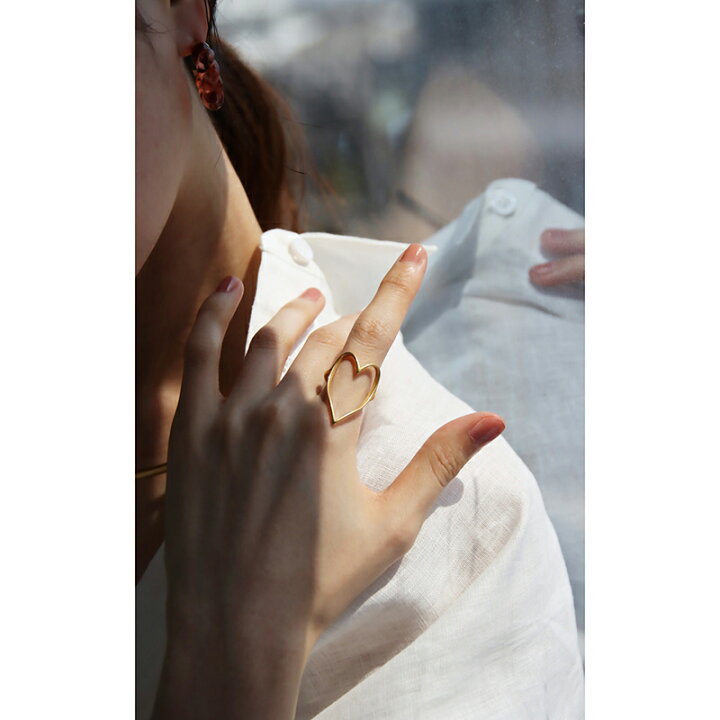 楽天市場】リング 金属アレルギー対応 ニュアンスハートリング ハート 