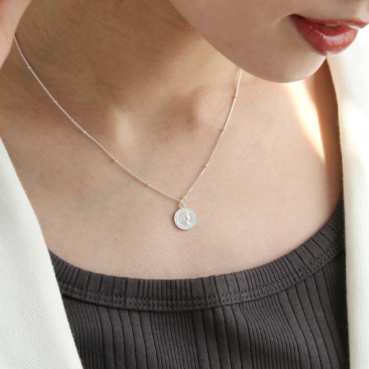 楽天市場】＼2BUY20%OFF／SILVER925 ネックレス コインネックレス  