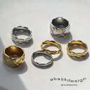 【マラソン期間中！クーポン配布！】リング 指輪 レディース キルティングリング 選べるサイズ！ 金属アレルギー対応 サージカルステンレス つけっぱなし シンプル 重ね付け ゴールド シルバー 人気 おしゃれ ギフト フォーマル オフィス 幅広 幅太 11号 13号 14号 16号