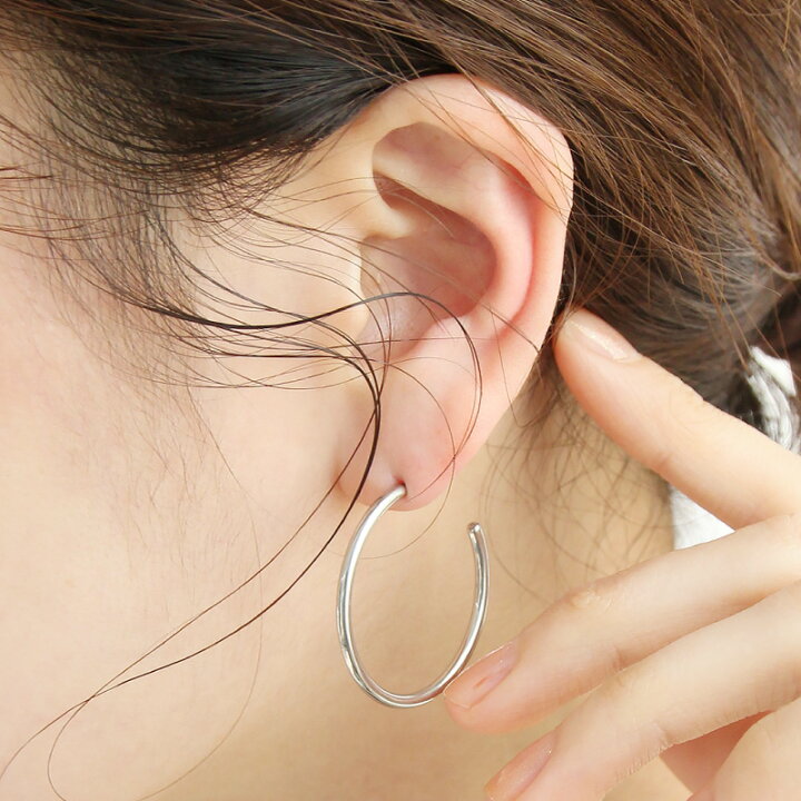 楽天市場】＼2BUY25％OFF／ピアス シンプルフープピアス シンプル 金属 