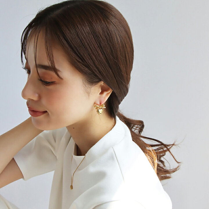 楽天市場】＼MAX30%OFFクーポン有／ピアス ハートリボンピアス 