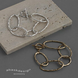 ブレスレット マットリンクブレスレット つや消し ヴィンテージ風 大人アクセサリー 真鍮 大ぶりチェーン レディース ゴールド シルバー 女性 大人 アクセ アクセサリー カジュアル トレンド Tバー デイリー