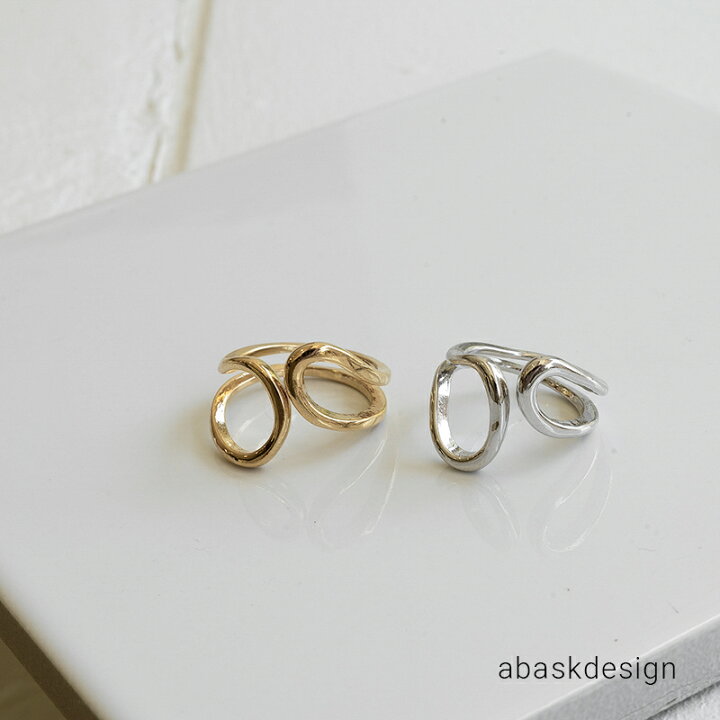 楽天市場 メール便送料無料 レイヤードwラインリング 指輪 レディース フリーサイズ クロス デザイン 重ね付け アクセ シンプル 女性 プレセント ギフト 大人 可愛い おしゃれ アバスクデザイン