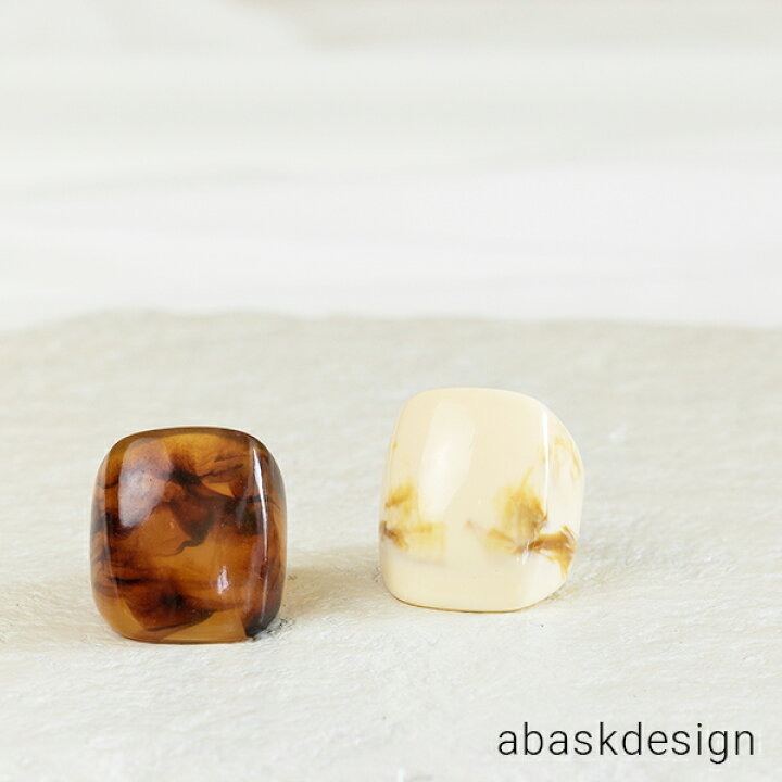 楽天市場】リング べっ甲風ボリュームリング アクリル 指輪 アクリル  