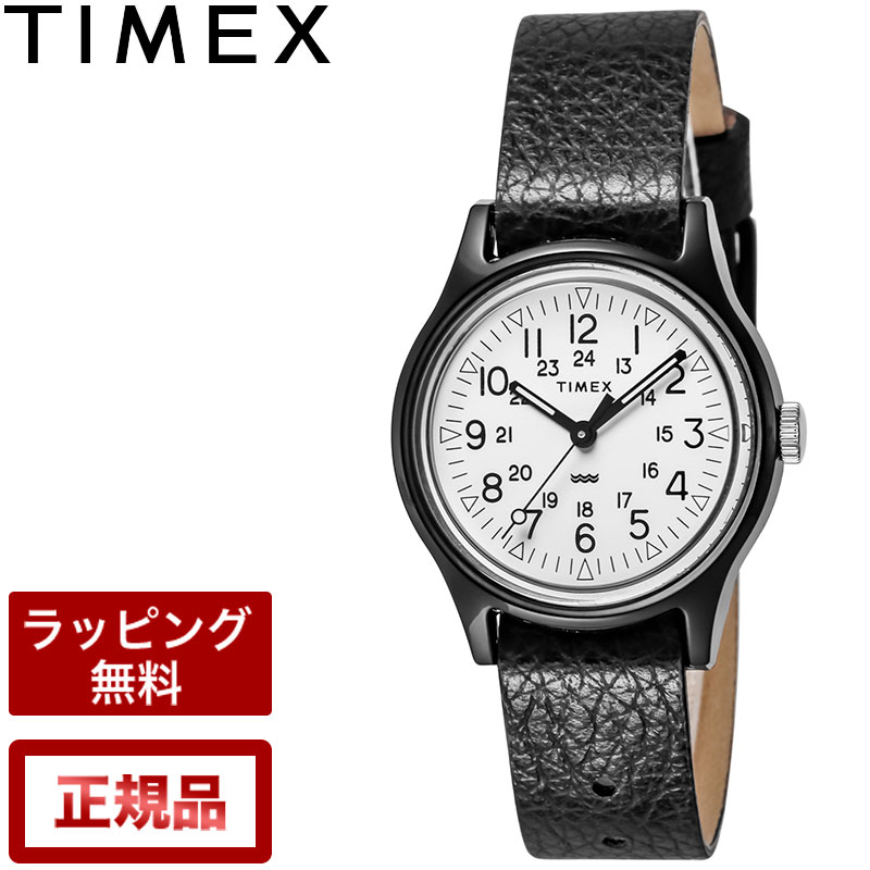 TIMEX タイメックス 腕時計 黒色 レザー-