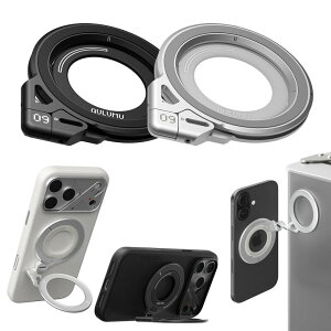 AULUMU G09 �f���A�� MagSafe�Ή������O�X�^���h 3��360°��]�� �u���b�N / �V���o�[ �X�}�z�����O MagSafe MagSafe�����O �}�O�Z�[�t�����O �}�O�l�b�g �}�O�Z�[�t �X�}�z�X�^���h ���� ���@�\ ���� ��
