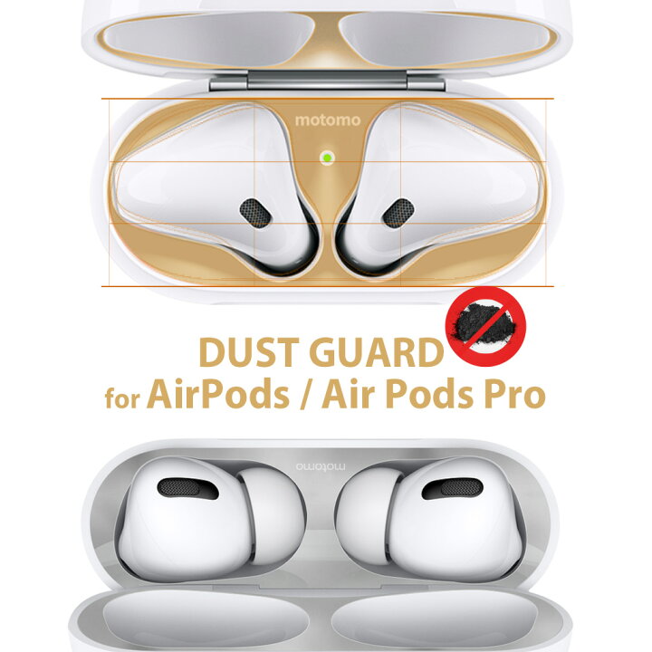 楽天市場】Airpods Pro 第2世代 第1世代 Airpods ダストガード motomo 