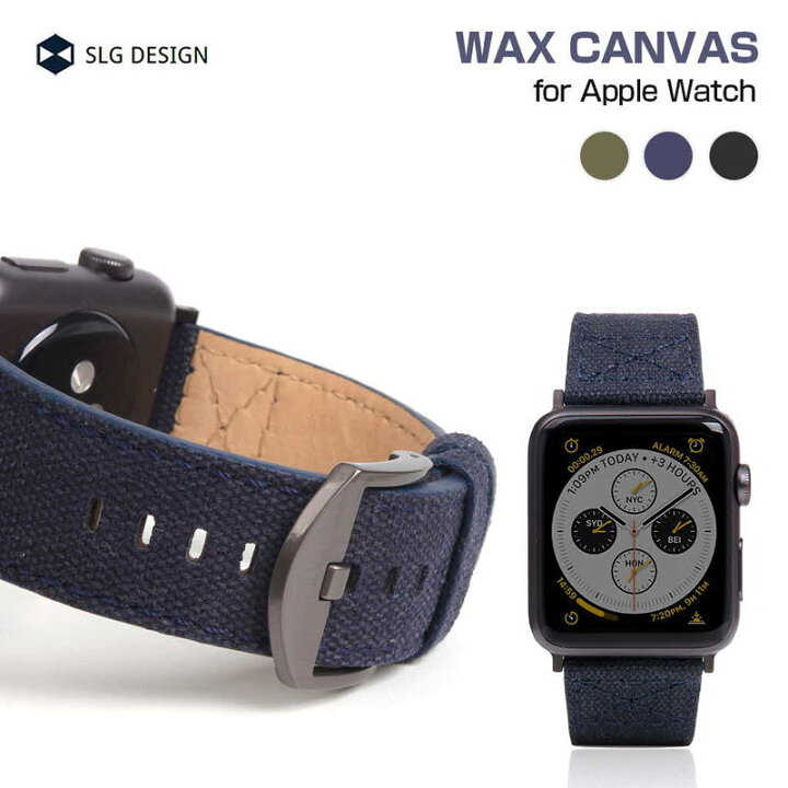 楽天市場】SLG Design アップルウォッチバンド バンド Wax Canvas  