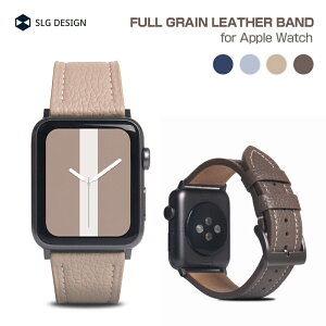 SLG Design �A�b�v���E�H�b�` �{�v �o���h FULL GRAIN LEATHER BAND for Apple Watch 49mm, 46/45/44/42mm (Ultra3/2/1,Series11-1,SE3-1) ������� �����Y ���� ���f�B�[�X �؍� �u�����h �t���O���C�����U�[ �����o���h �n