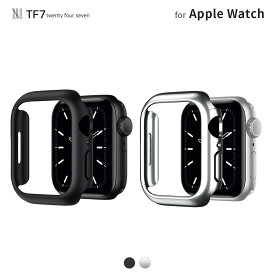 TF7 アップルウォッチ ハードケース Air Skin 保護 カバー 耐衝撃 for Apple Watch 45/44/42/41/40/38mm (Series9-1,SE) 保護ケース 装着簡単 ブラック シルバー