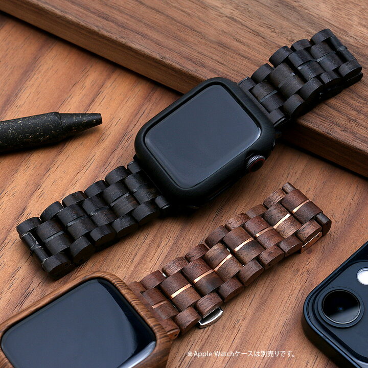 楽天市場】Apple watch バンド VOWOOD アップルウォッチ 天然木バンド 