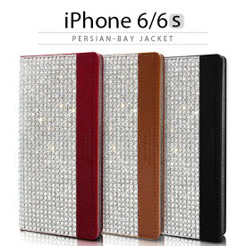 iPhone6s ケース 手帳型 DreamPlus Persian-bay Jacket クリスタル ラインストーン 赤 茶 黒 スマホケース iPhone6s iPhone6sPlus iPhoneカバー おしゃれ 人気 通販 かわいい 可愛い アイフォン6s アイホン6s