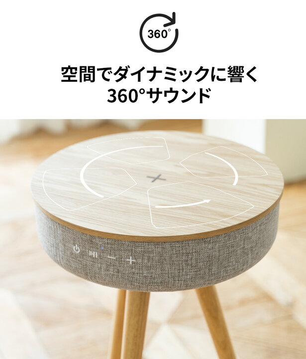 楽天市場】テーブル スピーカー インテリア ブルートゥース Welle 