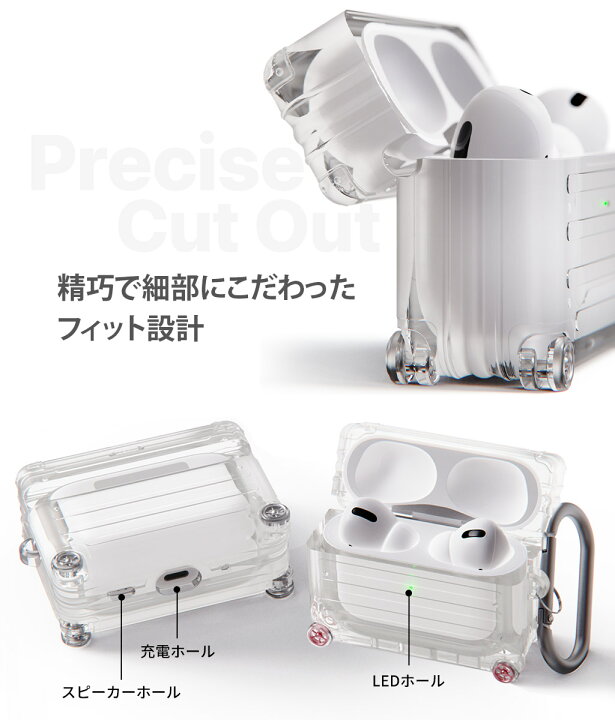 楽天市場】AirPods pro ケース airpods pro2 ケース LED表示対応 