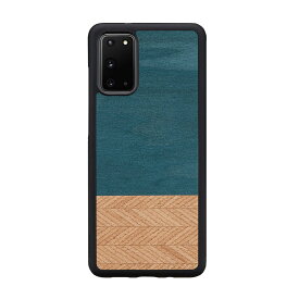 Galaxy S20 S20+ ケース カバー 木製 天然木 Man&Wood Denim | ギャラクシー 5G SC-51A SCG01 SC-52A SCG02 S10 S10+ S9 S9+ 背面カバー ストラップ付き 丈夫 耐衝撃 傷に強い ハードケース おしゃれ 大人 かっこいい スリム シンプル ワイヤレス充電対応