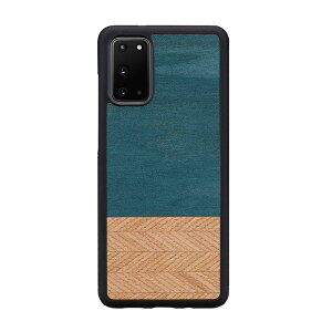 Galaxy S20 S20+ ケース カバー 木製 天然木 Man&Wood Denim | ギャラクシー 5G SC-51A SCG01 SC-52A SCG02 S10 S10+ S9 S9+ 背面カバー ストラップ付き 丈夫 耐衝撃 傷に強い ハードケース おしゃれ 大人 かっこいい