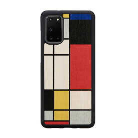 Man&Wood Galaxy S20 ケース Galaxy S20+ ケース 天然木ケース Mondrian wood（マンアンドウッド モンドリアンウッド） 木製 galaxy s20 カバー ギャラクシー s20 ケース カバー 背面カバー 5G SCG01 SC-51A SCG02 SC-52A