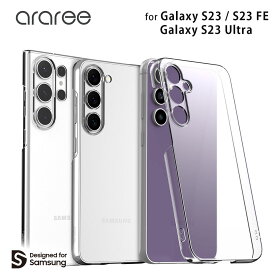 araree Galaxy A54 対応 ハード ケース クリア カバー 端末と一体化 薄型 軽量 UVコーティングで変色しにくい Qi ワイヤレス充電対応 ギャラクシー スリム ケース Nukin 透明 韓国 ブランド アラリー [SAMSUNGの公式認証]
