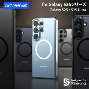 Galaxy S26 / S26+ / S26 Ultra �J�o�[ Qi2 & MagSafe�Ή� �n�C�u���b�h �N���A�P�[�X araree DUPLE M for S25 / S25 Ultra �ČRMIL�K�i �P�[�X �ϏՌ� �T���X�� �M�����N�V�[ �E���g�� �f���[�v�� �G�� Android �X�}�z 
