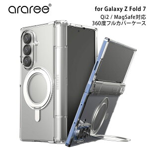 [Galaxy Z Fold7 P[X Jo[] MagSafeΉ OX^ht Nukin 360 S tJo[ NAP[X TX MNV[ZtH[h android P[X k[L ؍ uh A[ araree