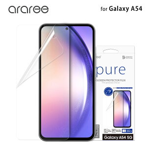 araree Galaxy A54 Ή tB tی Ȗʂ܂ŃJo[ ȏC R[eBO wF wEUh~ \tKCh t MNV[ ʕیV[gPure (2) NA ؍ uh [SAMSUNG