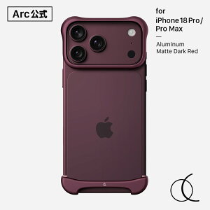 �yArc �����z[ iPhone 18 Pro / iPhone 18 Pro Max �p] �A���~�E�}�b�g�_�[�N���b�h RED �o���p�[ �P�[�X �w�� �A���~�o���p�[ �J�o�[ �A���~���� �ϏՌ� �~�j�}���f�U�C�� Arc Pulse �A�[�N�p���X