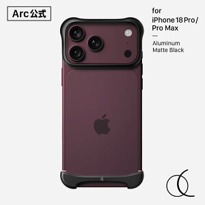 �yArc �����z[ iPhone 18 Pro / iPhone 18 Pro Max �p] �A���~�E�}�b�g�u���b�N BLACK �o���p�[ �P�[�X �w�� �A���~�o���p�[ �J�o�[ Arc Pulse �A�[�N�p���X