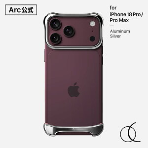 �yArc �����z[ iPhone 18 Pro / iPhone 18 Pro Max �p] �A���~�E�V���o�[ SILVER �o���p�[ �P�[�X �w�� �A���~�o���p�[ �J�o�[ Arc Pulse �A�[�N�p���X