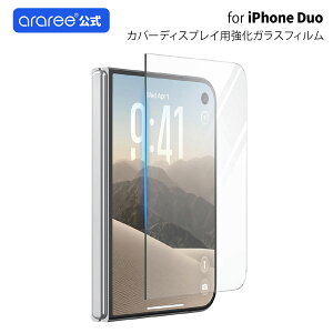 araree iPhone Duo �ی�t�B���� CORE �J�o�[�f�B�X�v���C�p �����K���X�t�B���� 9H �\�t�K�C�h�t�� �w��h�~