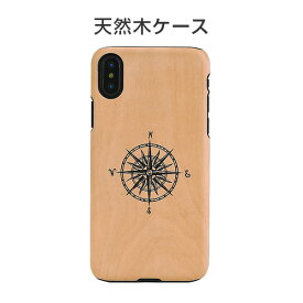 iPhone XS / X ケース 天然木 Man&Wood Compass（マンアンドウッド コンパス）アイフォン カバー 木製