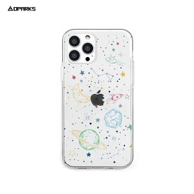 【正規品】 iPhone SE (第3世代) ケース カバー iPhone13 ケース カバー Dparks iPhone13Pro COSMOS | 背面カバー アイフォンケース 13プロ 13pro ソフト クリア かわいい イラスト おしゃれ お洒落 韓国 ワイヤレス充電対応