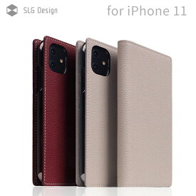 【正規品】 iPhone11 ケース カバー 手帳型 本革 SLG Design D8 Full Grain Leather Case | アイフォン 11 おしゃれ お洒落 高級 ブランド レザー 革 大人 手帳 手帳型ケース カード カード収納 財布