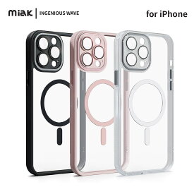 【訳あり アウトレット】 miak レンズガード一体型MagSafe対応クリアケース for iPhone 14 / 14 Pro / 13 / 13 Pro