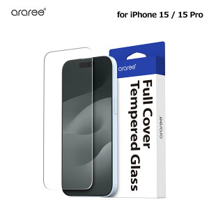 iPhone15pro�p �A�C�t�H��15 iPhone 15 / 15 Pro �S�ʕی� �f�B�X�v���C�ی� �K���X �w��E��U�h�~ ������ araree �t���ی�K���X�t�B���� CORE �N���A ��� �ی�t�B���� �A�����[