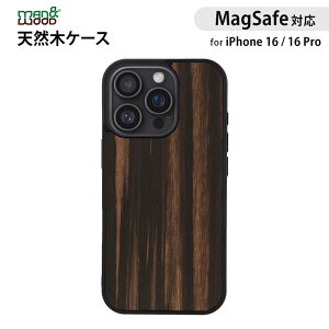iPhone16/16Pro p MagSafeΉ VR؃P[X wʃJo[ EbonyiG{j[j Man&Wood ho E₷ Xgbvz[t ؖ ؐ X}zP[X }AhEbh ؍ lC