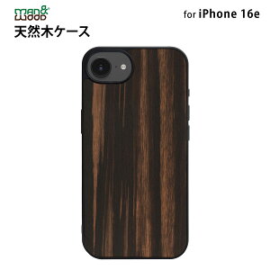 Man&Wood iPhone 16e p VR؃P[X EbonyiG{j[jho E₷ Xgbvz[t ؖ ؐ X}zP[X }AhEbh ؍ lC