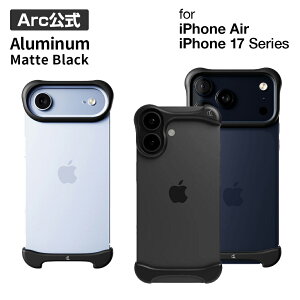 �yArc �����z[ iPhone 17 / Air / 17 Pro / 17 Pro Max �p] �A���~�E�}�b�g�u���b�N �o���p�[ �P�[�X Arc Pulse �A�[�N�p���X �w�� �A���~�o���p�[ �J�o�[ �Ռ��z�� �ϏՌ� �J���� �ی� iPhone�P�[�X ����