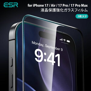 [ iPhone 17 / iPhone Air / 17 Pro / 17 Pro Max p] ESR Armorite tی KXtB NAi2j NA [Sʕی ^ \tȒPȃLbgt] یtB ACz یV[g 