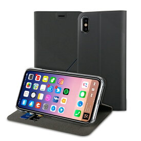 iPhone XS / X ケース iPhone XS Max ケース muvit FOLIO STAND 手帳型（ムービット フォリオスタンド）アイフォン カバー スタンド機能