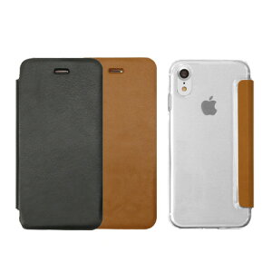 iPhone XS / X �P�[�X iPhone XR �P�[�X �w�ʃN���A �蒠�^ ZENUS Classic Clear Flip�i�[�k�X �N���V�b�N �N���A �t���b�v�j�A�C�t�H�� �J�o�[
