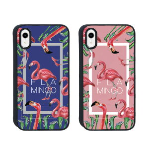 iPhone XR P[X Dparks spirit case FLAMINGO SQUAREifB[p[NX XsbgP[X t~SXNGAjACtH Jo[