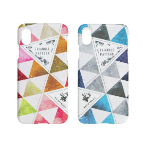 iPhone XS / X P[X iPhone XS Max P[X iPhone XR P[XHappymori Triangle Pattern Barinbs[ gCAOp^[ o[jACtH Jo[