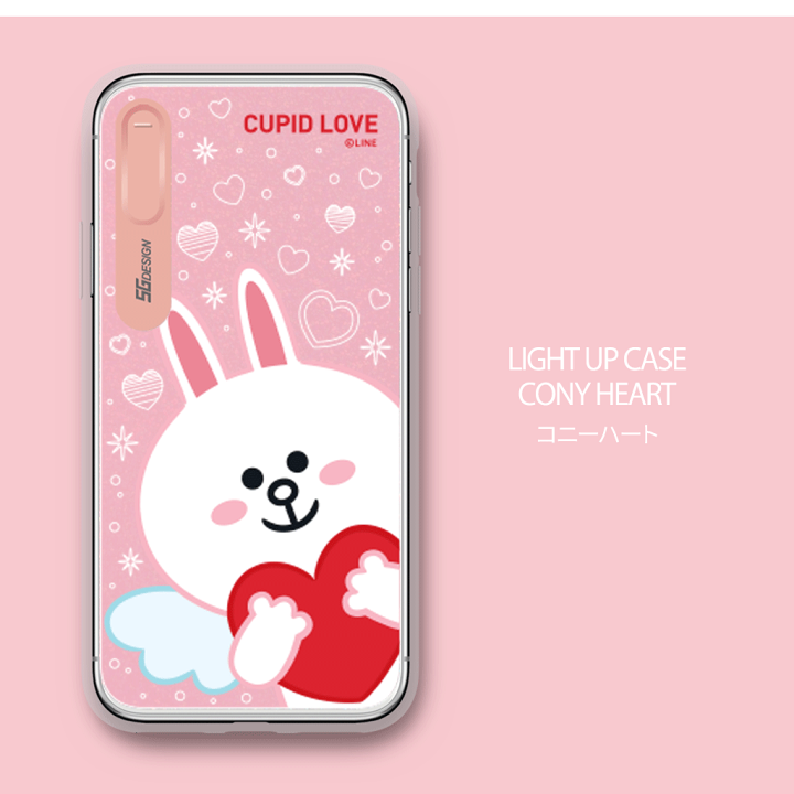 楽天市場 訳あり アウトレット Iphone Xs X ケース Iphone Xs Max ケース Iphone Xr ケースline Friends Light Up Case Cupid Love ラインフレンズ ライトアップケース キューピッドラブ 光る アイフォン カバー アビィニューヨーク