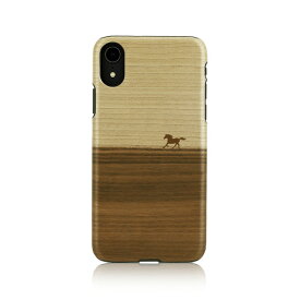 iPhone XR ケース天然木 Man&Wood Mustang（マンアンドウッド マスタング）アイフォン カバー 木製