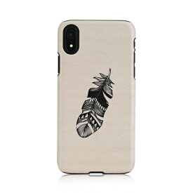 iPhone XR ケース天然木 Man&Wood Indian（マンアンドウッド インディアン）アイフォン カバー 木製