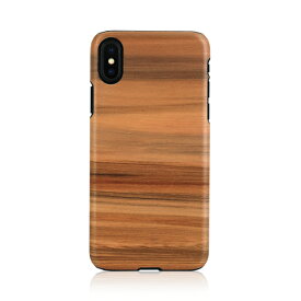 iPhone XS Max ケース天然木 Man&Wood Cappuccino（マンアンドウッド カプチーノ）アイフォン カバー 木製