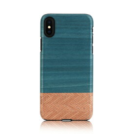 iPhone XS Max ケース天然木 Man&Wood Denim（マンアンドウッド デニム）アイフォン カバー 木製